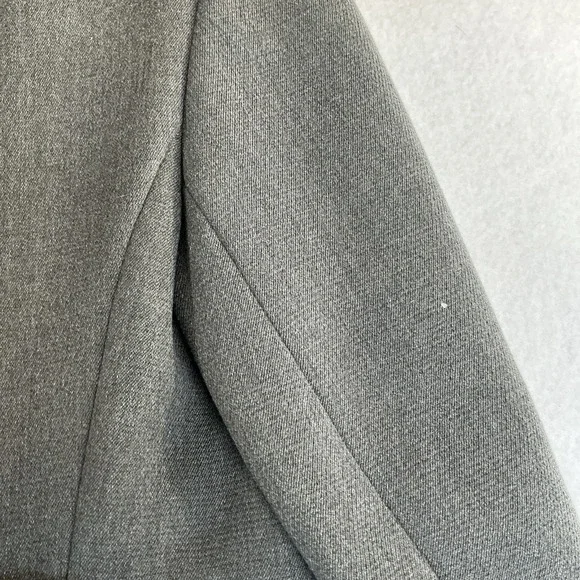 Vintage Betty Rose Gray Wool Jacket Double Breasted 1960s Mod Coat Damage - Picture 16 of 16